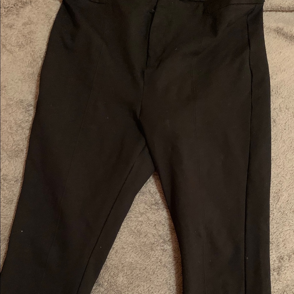 High waisted black pants